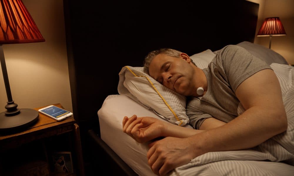 Male-patient-sleeping Sleep apnoea remote testing device receives FDA clearance