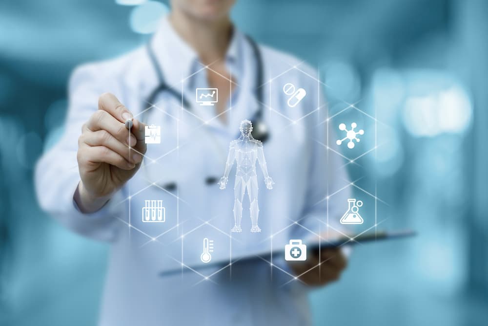 Automata finance funding investment: A doctor using a screen