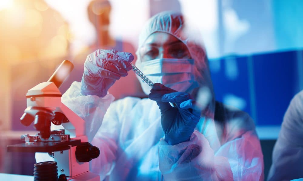 Medical science laboratory. Concept of virus and bacteria research Key hire at Bionical Emas