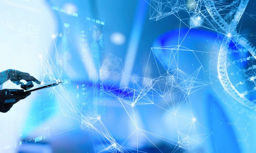 Medicine womsan doctor touching digital medical record tablet wi The importance of digitising unstructured patient data