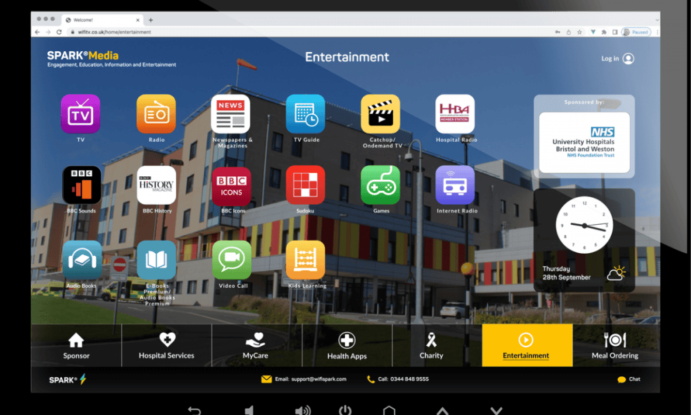 WiFi SPARK creates a Hospedia alternative for hospitals
