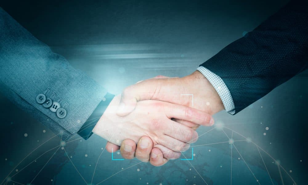 Business people shaking hands for a deal Obesity treatment company expands in Scandinavia through new acquisition