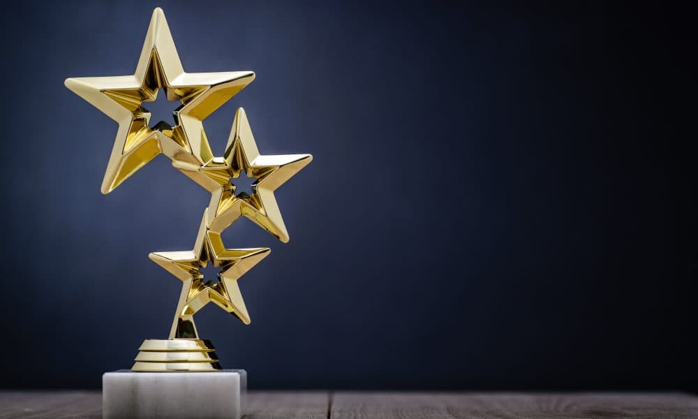 Gold winners award with three stars Health Tech Company of the Year shortlist revealed