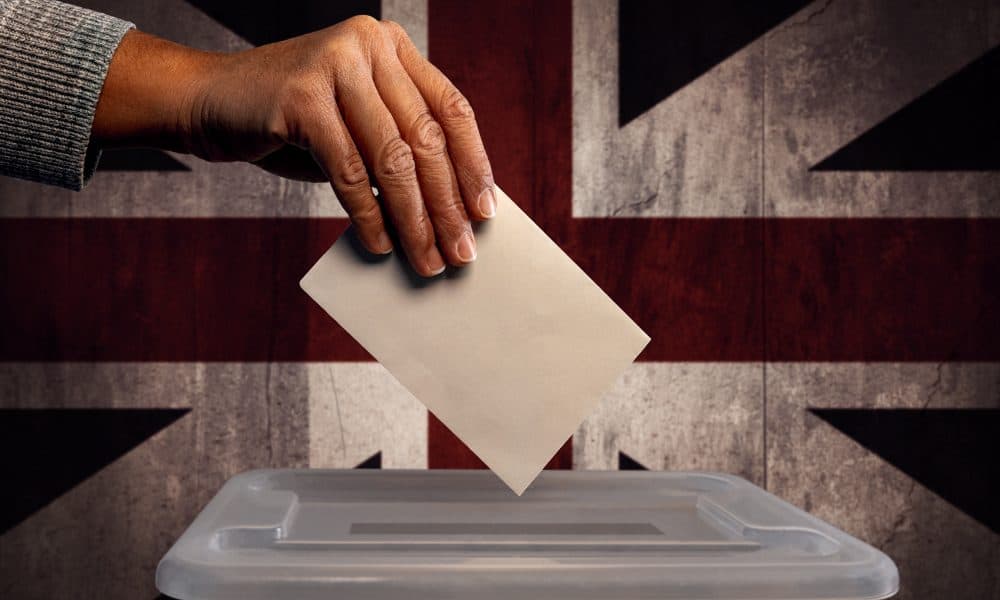 United Kingdom Election. General election 12th December 2019. British Union Jack flag. Vote. What do health tech leaders want from the general election campaign?